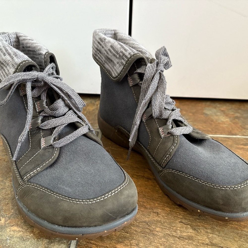 Chaco Gray Lace Up Boots